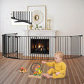 Baby Gate 27.5in-199in Extra-Wide Playpen - Secure, Auto-Close Gate
