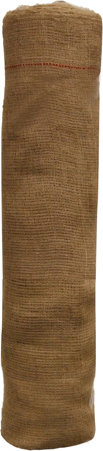 Natural Burlap Weed Barrier Fabric for Gardening and Crafting