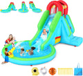 Inflatable Water Slide with Blower 13x8.3x7.1 ft - 5-in-1 Backyard