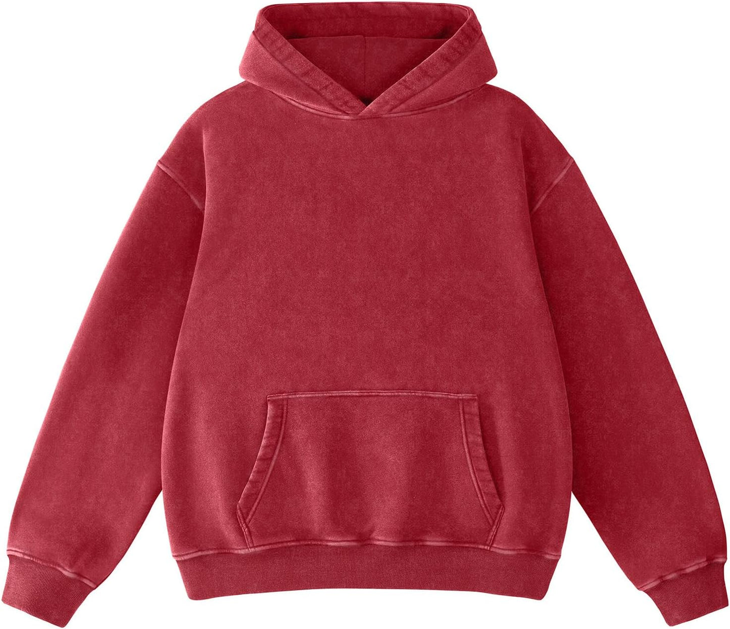 Super Soft Acid Wash Hoodie for Men - Vintage Pullover Style