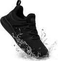 Slip On Sneakers for Women Black - Non Slip Work Shoes Lightweight