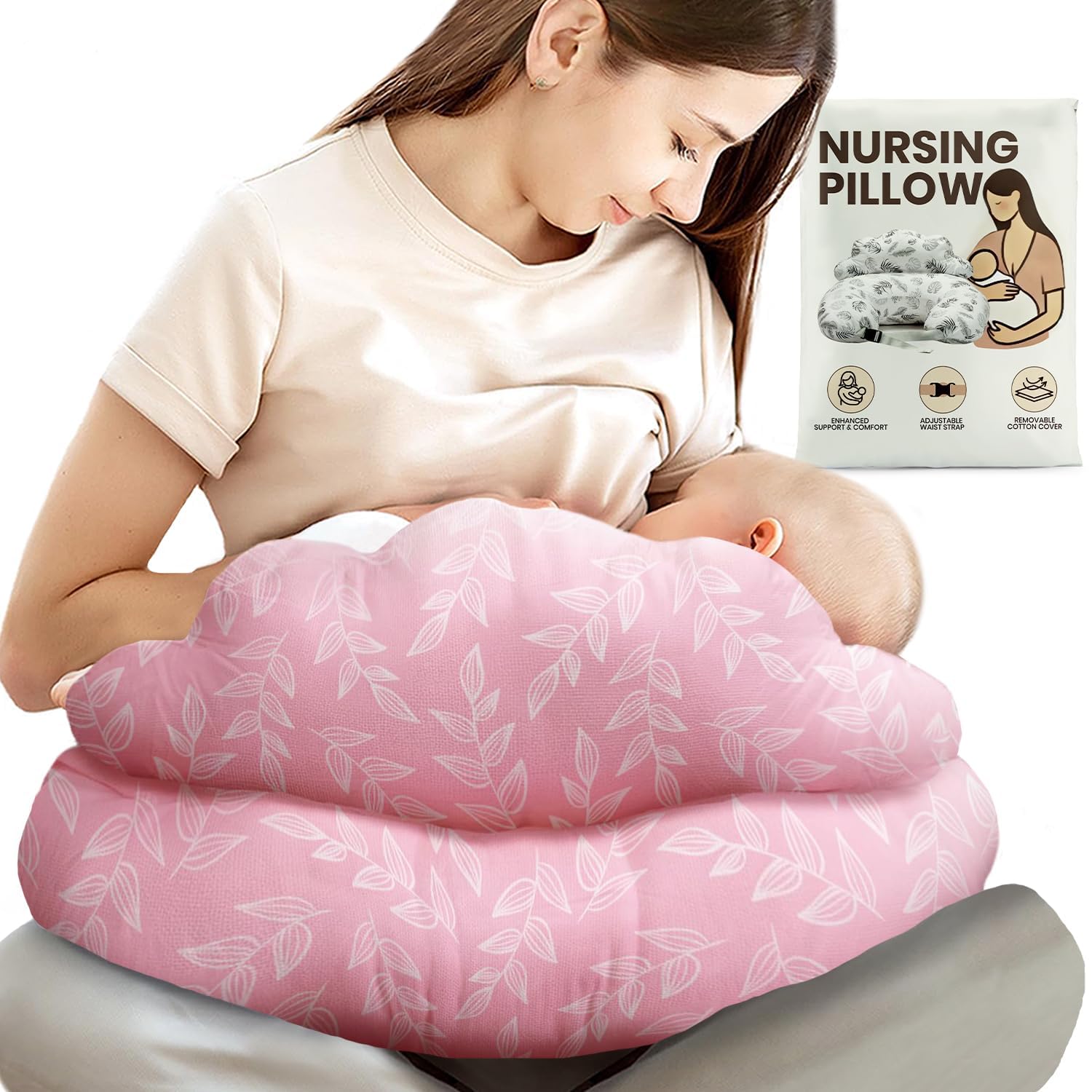 PILLANI Nursing Pillow for Enhanced Comfort and Safety for Mom