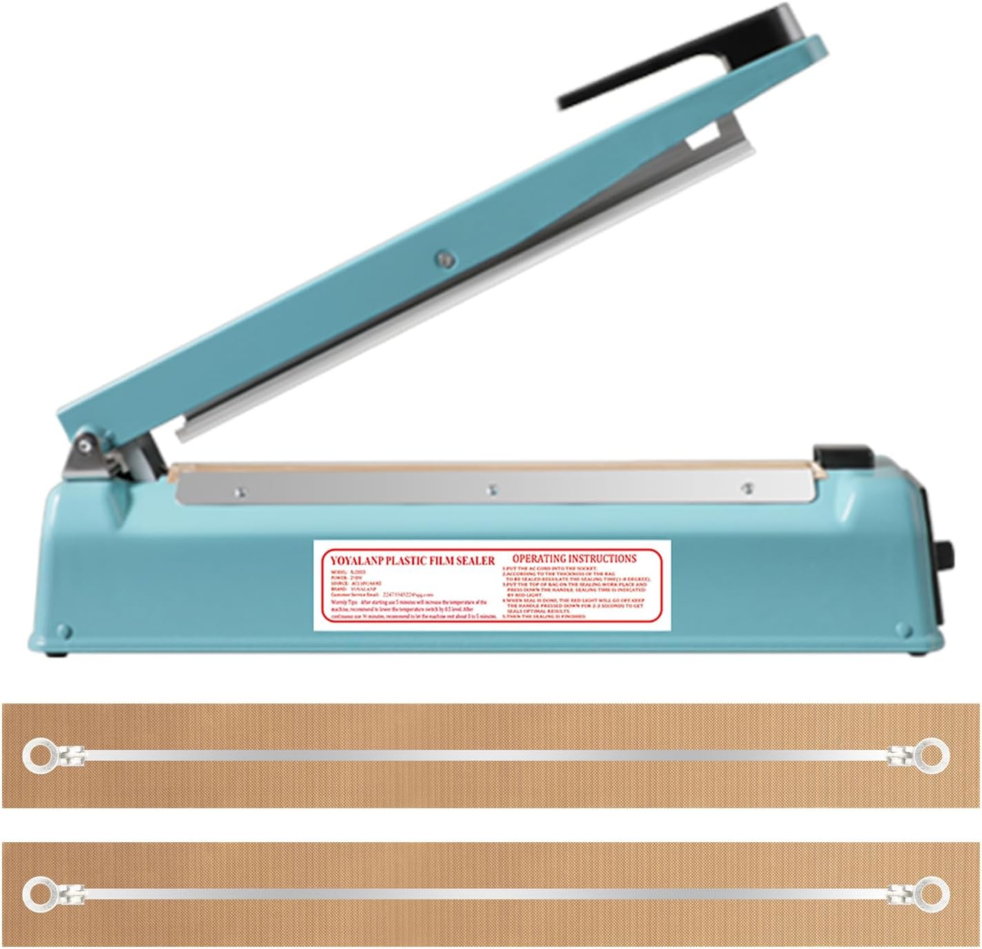 Metal Body Impulse Sealer 12 Inch for Heavy Duty Sealing
