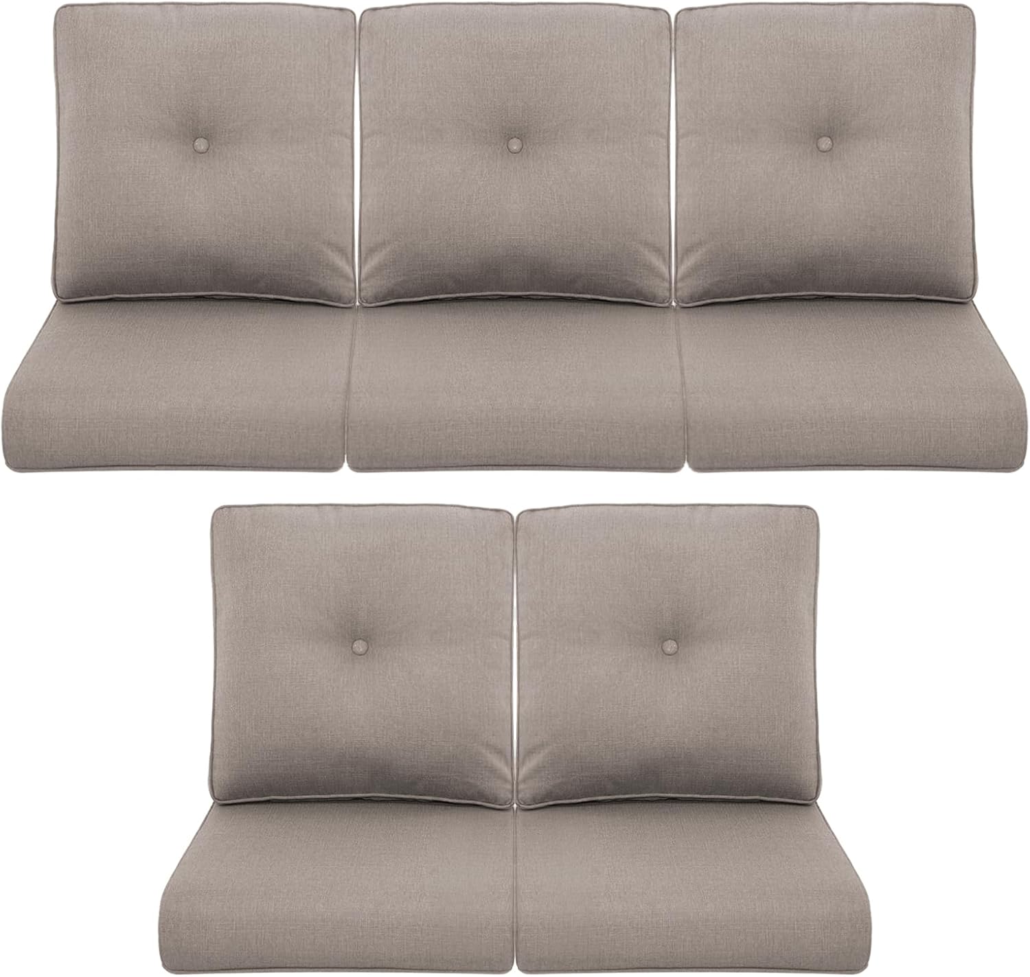 Patio Chair Cushions 5 Packs for Outdoor Furniture Comfort