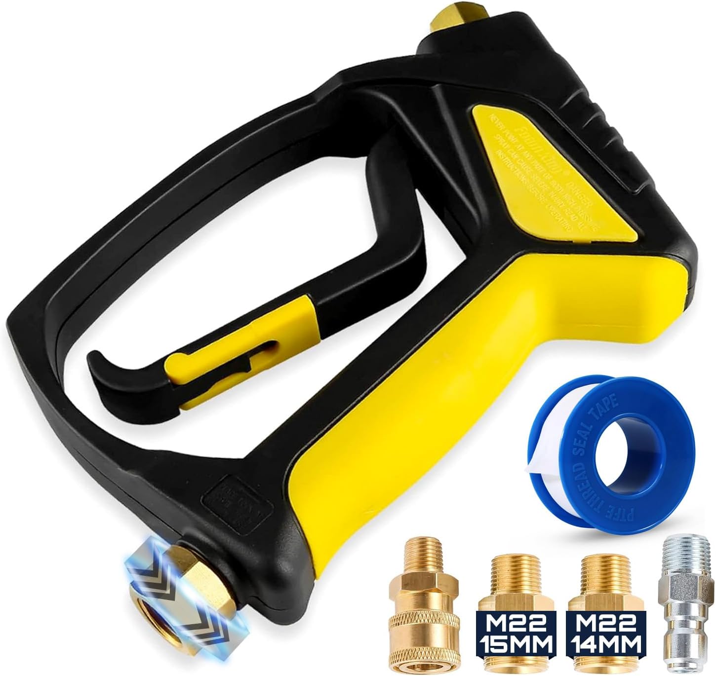 Foam King Short Pressure Washer Gun Handle for Easy Cleaning