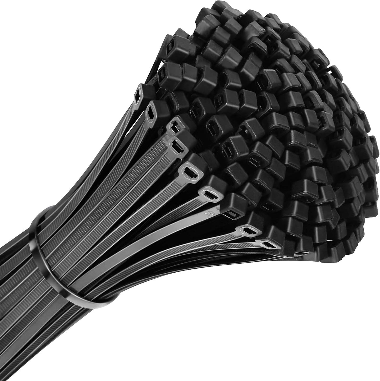 Industrial Strength 8 Black Zip Ties - 200pcs