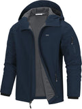 33,000ft Men's Hooded Softshell Jacket - Warm Waterproof Windbreaker