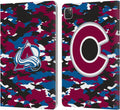 NHL Camouflage Colorado Avalanche Leather Wallet Case for iPad Pro