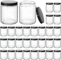 KEYWING 8oz Candle Jars with Lids 30Pack - Clear Glass Jars