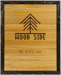 Rustic Wooden Poster Picture Frame 18x24 - Natural Charcoal