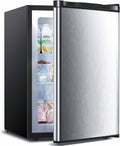 3.0 Cu.ft Upright Freezer Silver - Small Mini Freezer for Dorms