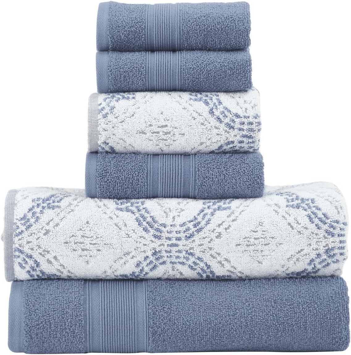 Modern Threads Capri 6-Piece Reversible Towel Set for Luxury