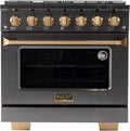 KUCHT Gemstone 36 in Dual Fuel Range for Natural Gas - Pro Performance