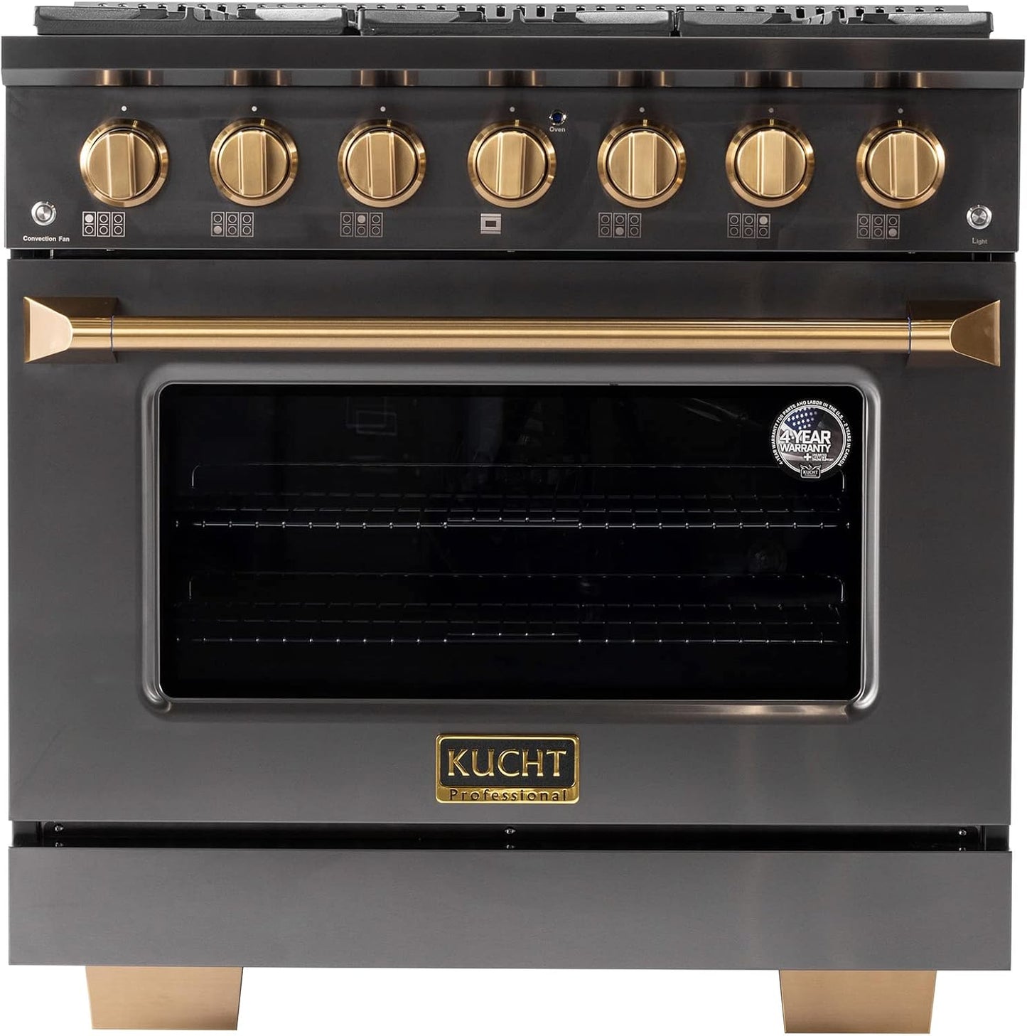 KUCHT Gemstone 36 in. Dual Fuel Range with Convection Oven