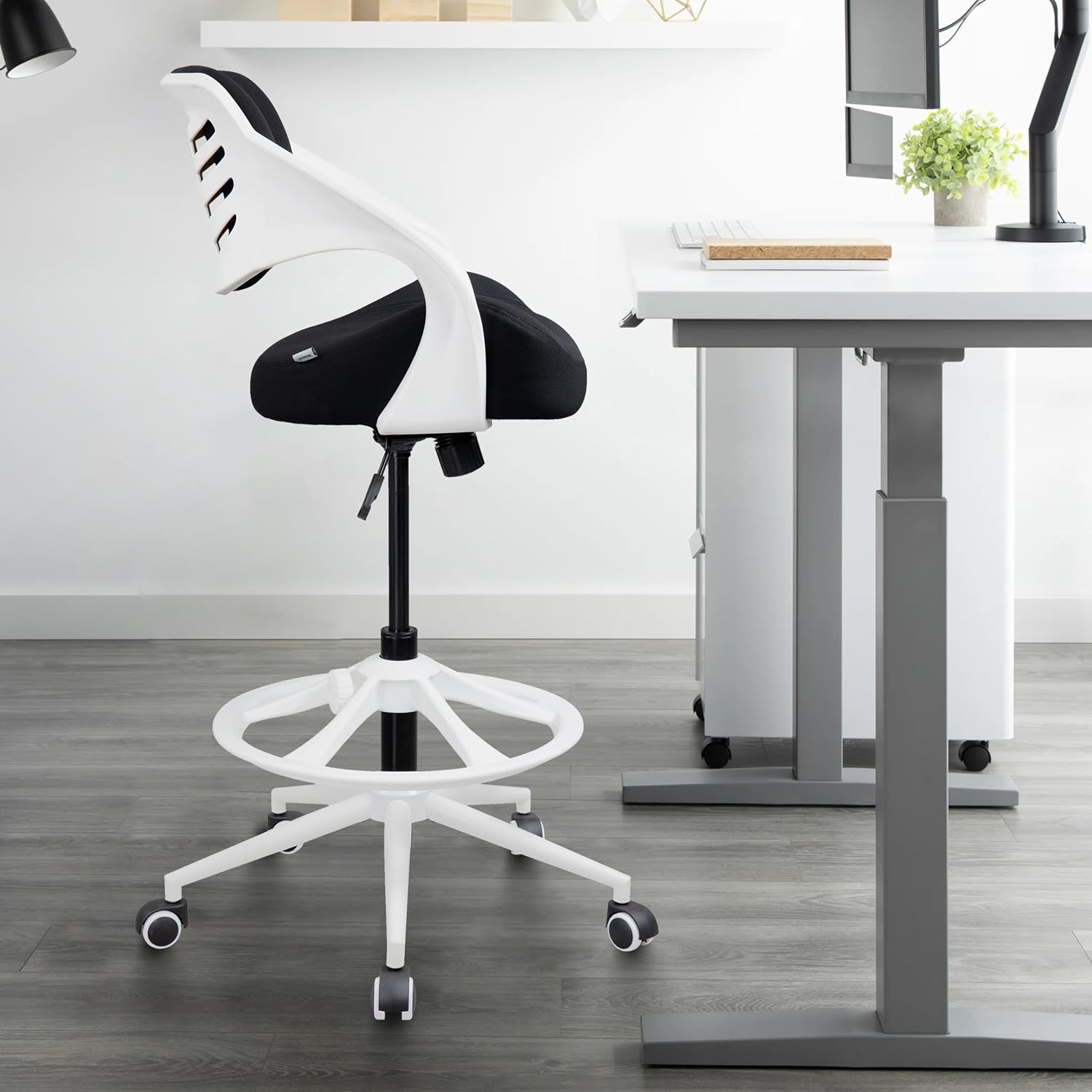 BOJUZIJA Ergonomic Drafting Chair - Lumbar Support
