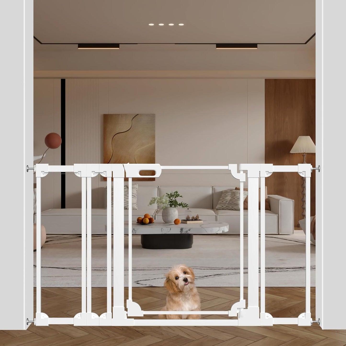WAOWAO Clear Acrylic Baby Gate for Stairs and Doorways Safety