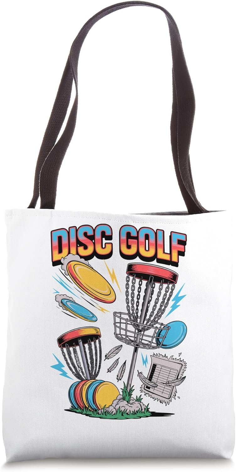 Vintage Disc Golf Tote: Retro Style for Discus Throw Fans