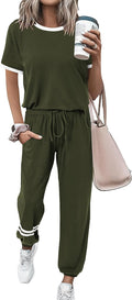 Women's Two Piece Sets Jogger Pants Lounge Outfits - Comfortable 20-22