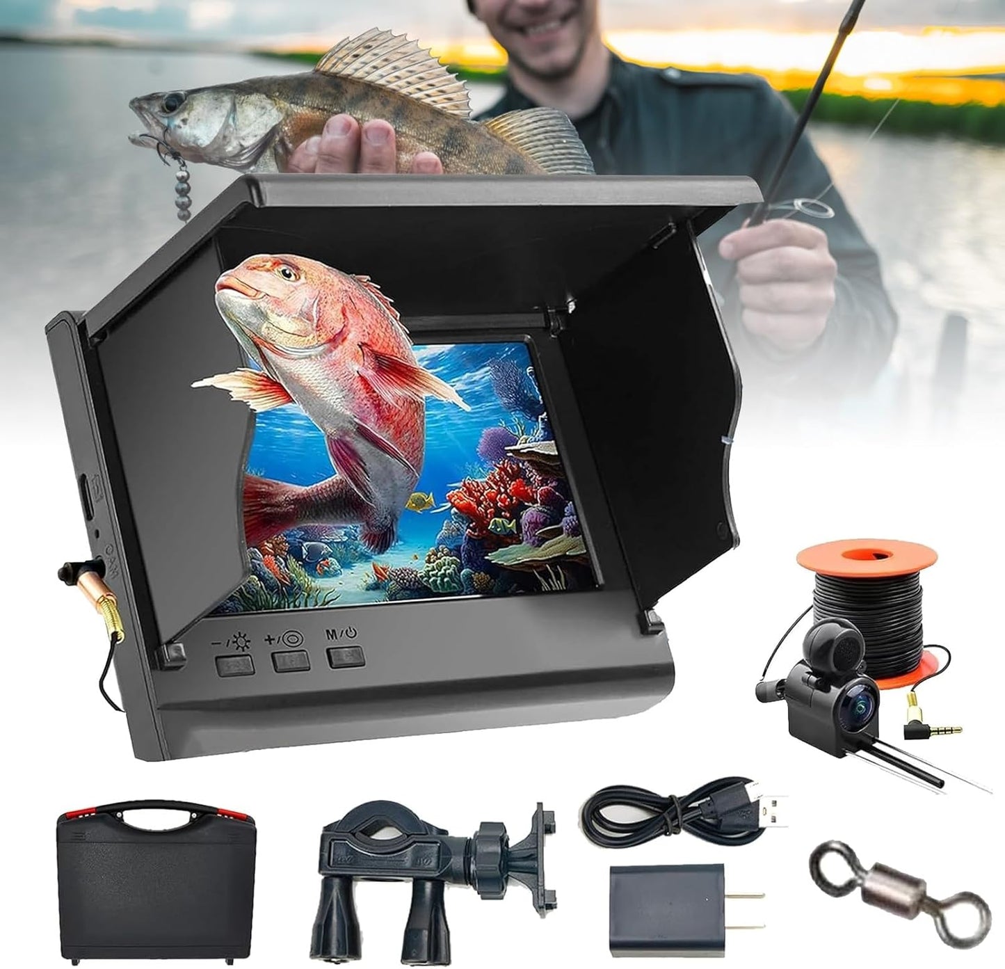 Night Vision Fish Finder Camera - See Clearly Underwater!