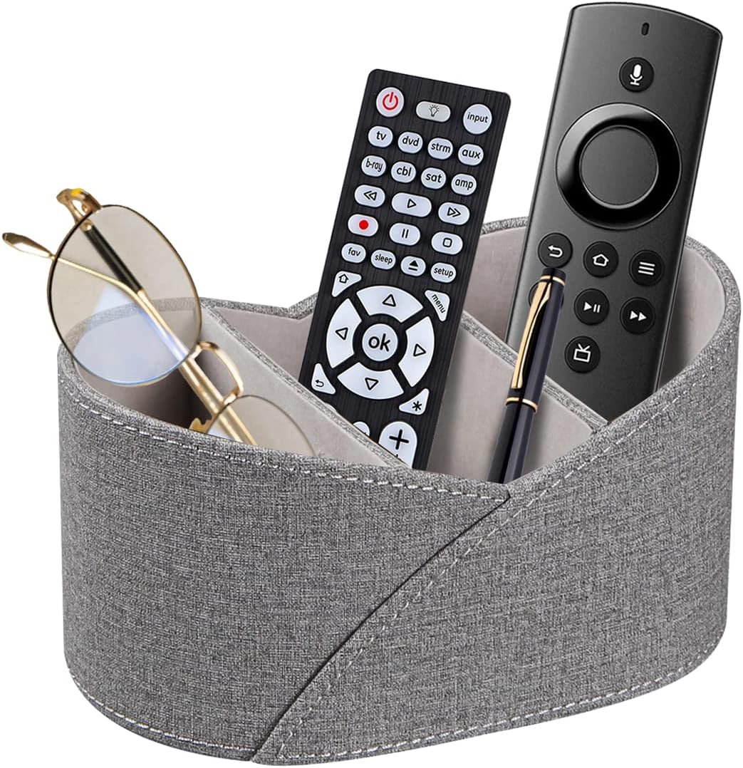 YAPISHI 3-Compartment Remote Holder & Organizer