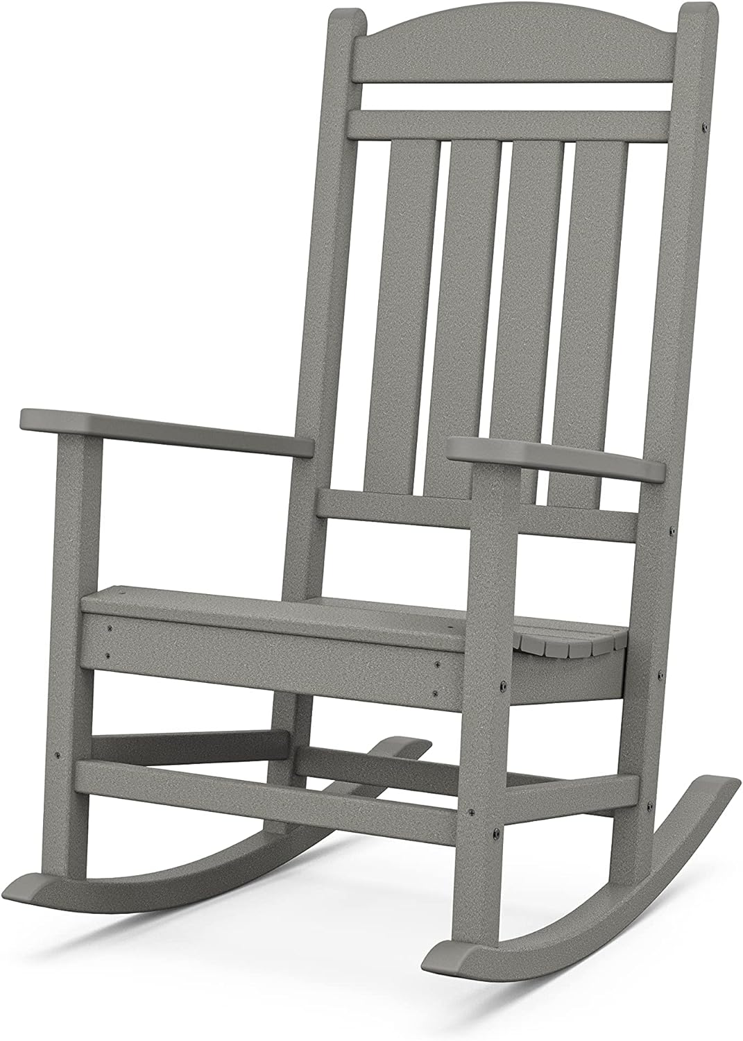 POLYWOOD Presidential Rocking Chair in Slate Grey for Comfort