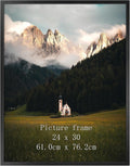 24x30 Poster Picture Frame Black Textured Metal Frame - Sleek Display
