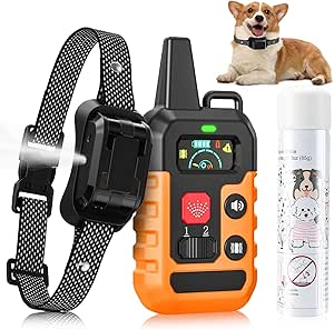 Citronella Dog Collar with Buzzer, Vibration & Spray Modes