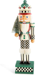 MACKENZIE-CHILDS Decorative Nutcracker Figurine - Festive Sisal Accent