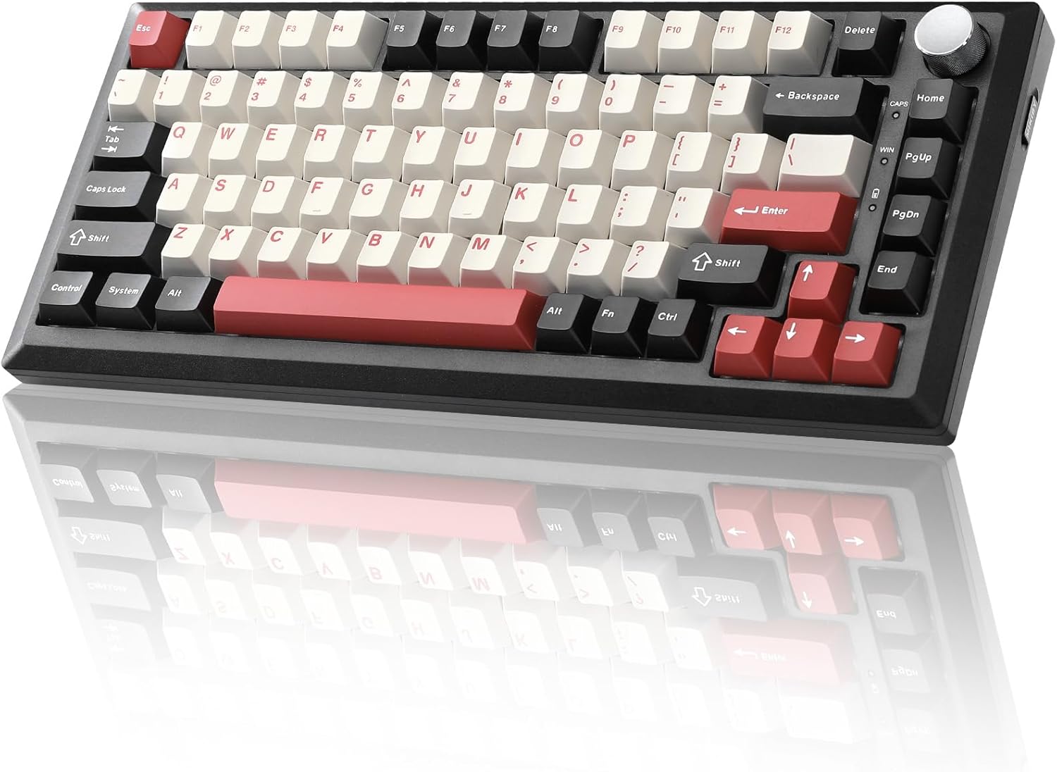 Y75 Wireless Mechanical Keyboard with RGB Backlit and Knob