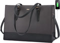 LOVEVOOK Women's Stylish Laptop Tote Bag for 15.6 Inch Laptops