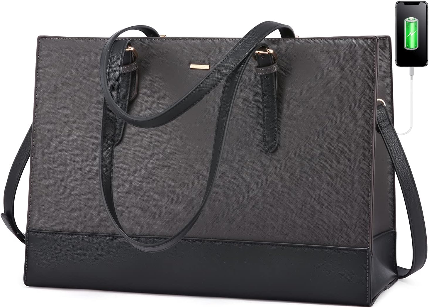 LOVEVOOK Laptop Tote for Women - Stylish 15.6 Inch Bag