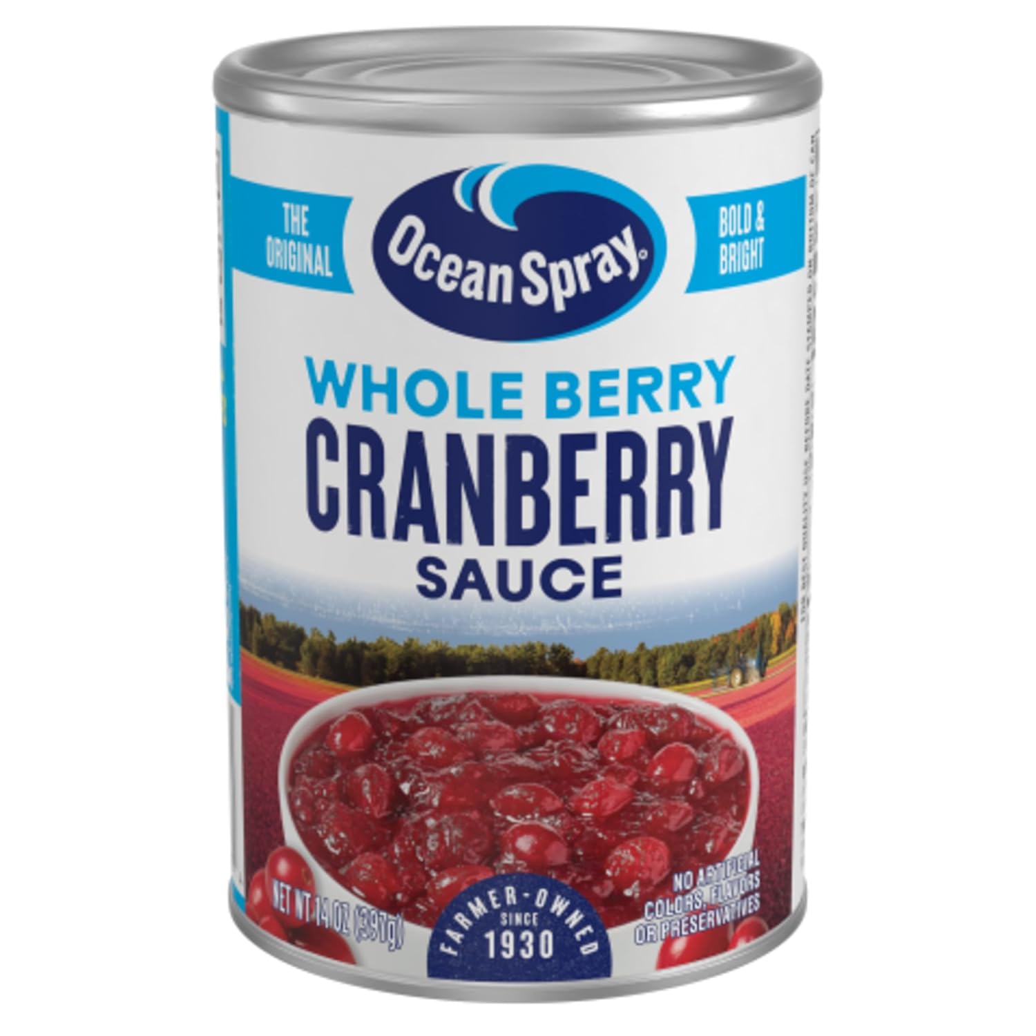 Ocean Spray Gluten Free Whole Berry Cranberry Sauce, 24 Cans