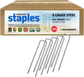 Sandbaggy 6 in Landscape Sod Staples - Heavy Duty for Hard Soil