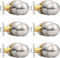 Probrico Round Passage Door Knobs for Hall Closet - 6 Pack