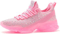 BELOS Rhinestone Mesh Slip On Walking Shoes - Sparkle Comfort Jewelry