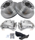 Rear Brake Pad & Rotor Kit Compatible with 2003-2008 Dodge Ram 3500