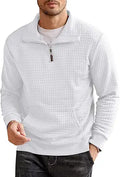 COOFANDY Men's Quarter Zip Sweatshirt for All Seasons Wear
