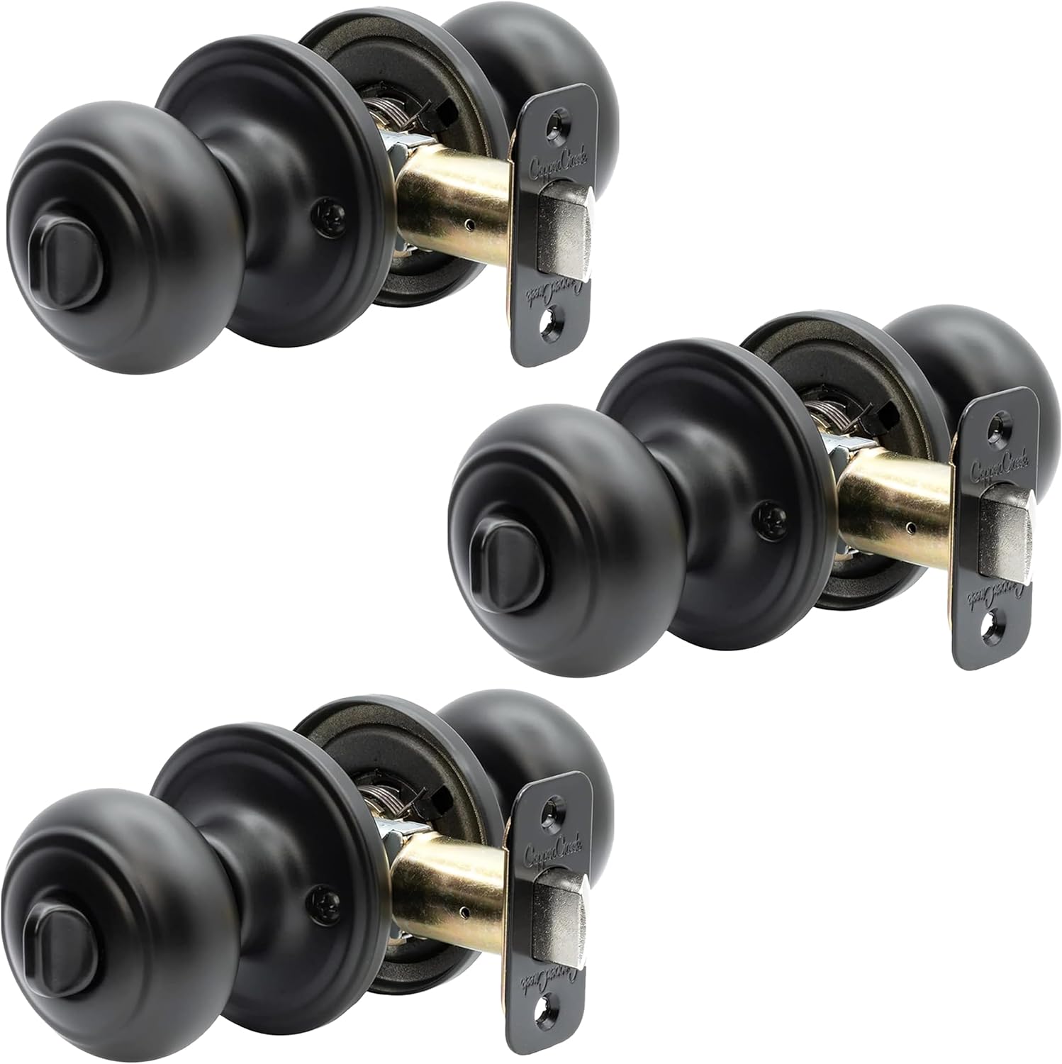 Copper Creek Matte Black Door Knobs for Stylish Home Upgrade