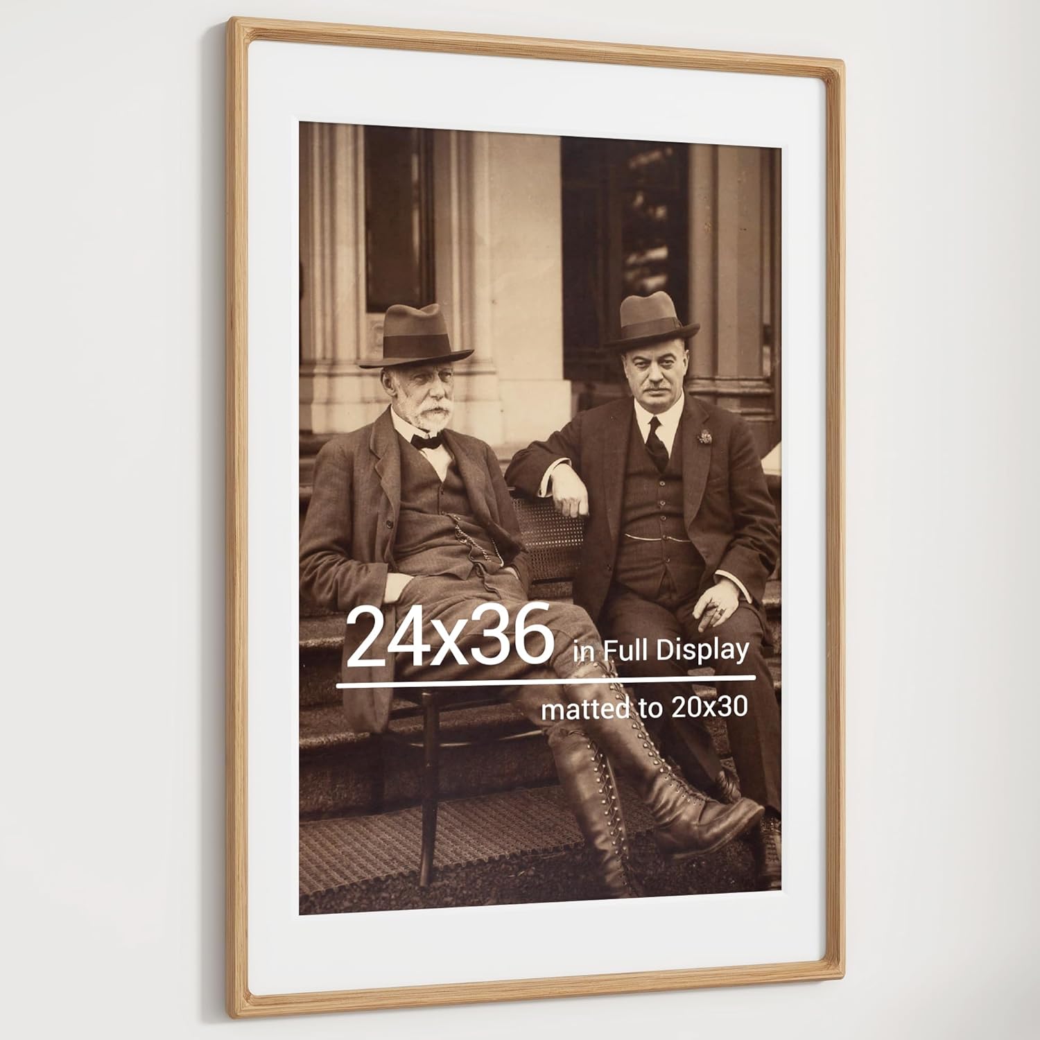 Heimlove 24x36 Picture Frames Natural Oak for Unique Displays