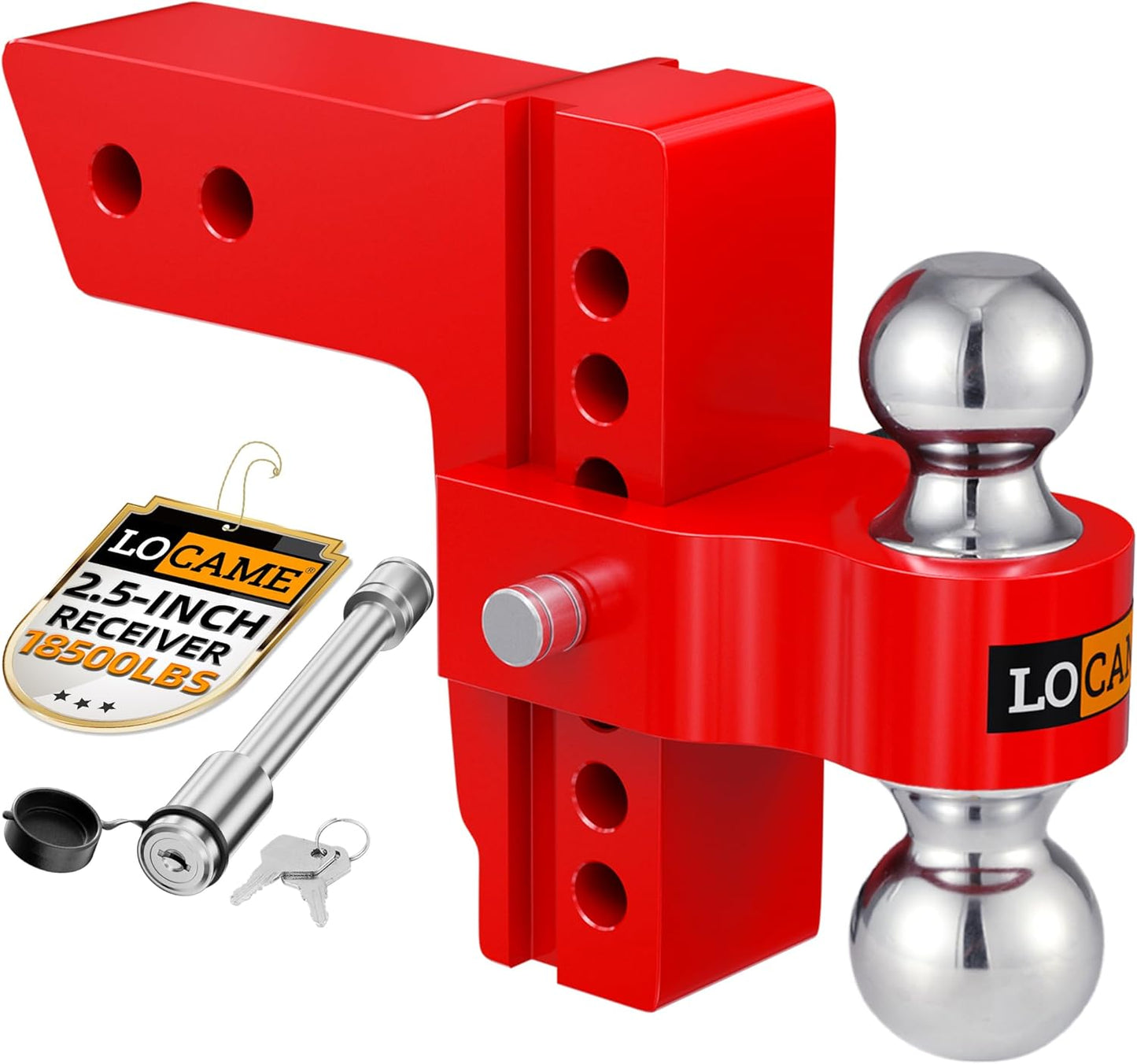 LOCAME Adjustable Trailer Hitch for Heavy Duty Trucks and RVs