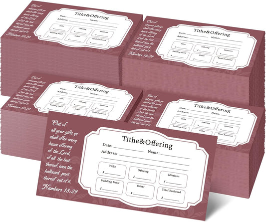 Woanger 1000 Count Church Offering Envelopes for Tithes and Donations