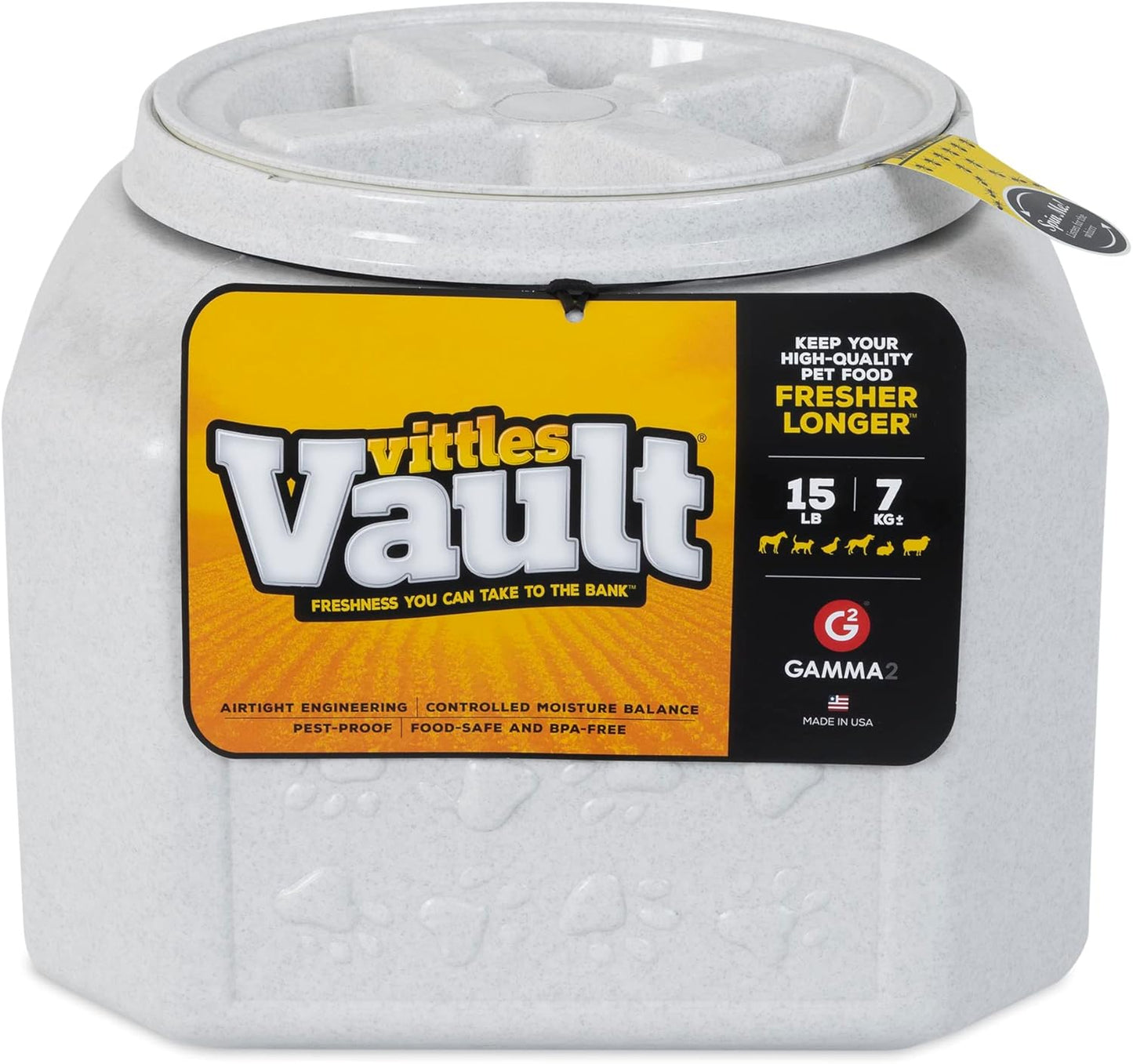 Gamma2 Vittles Vault Dog Food Storage Container for Freshness