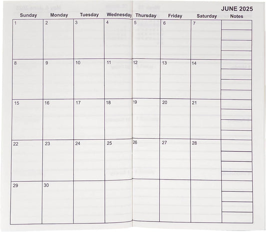 2025-2026 Weekly & Monthly Calendar TN Inserts by UNIQUE HM&LN