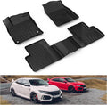 KIWI MASTER Floor Mats for 2016-2021 Honda Civic - All-Weather Fit
