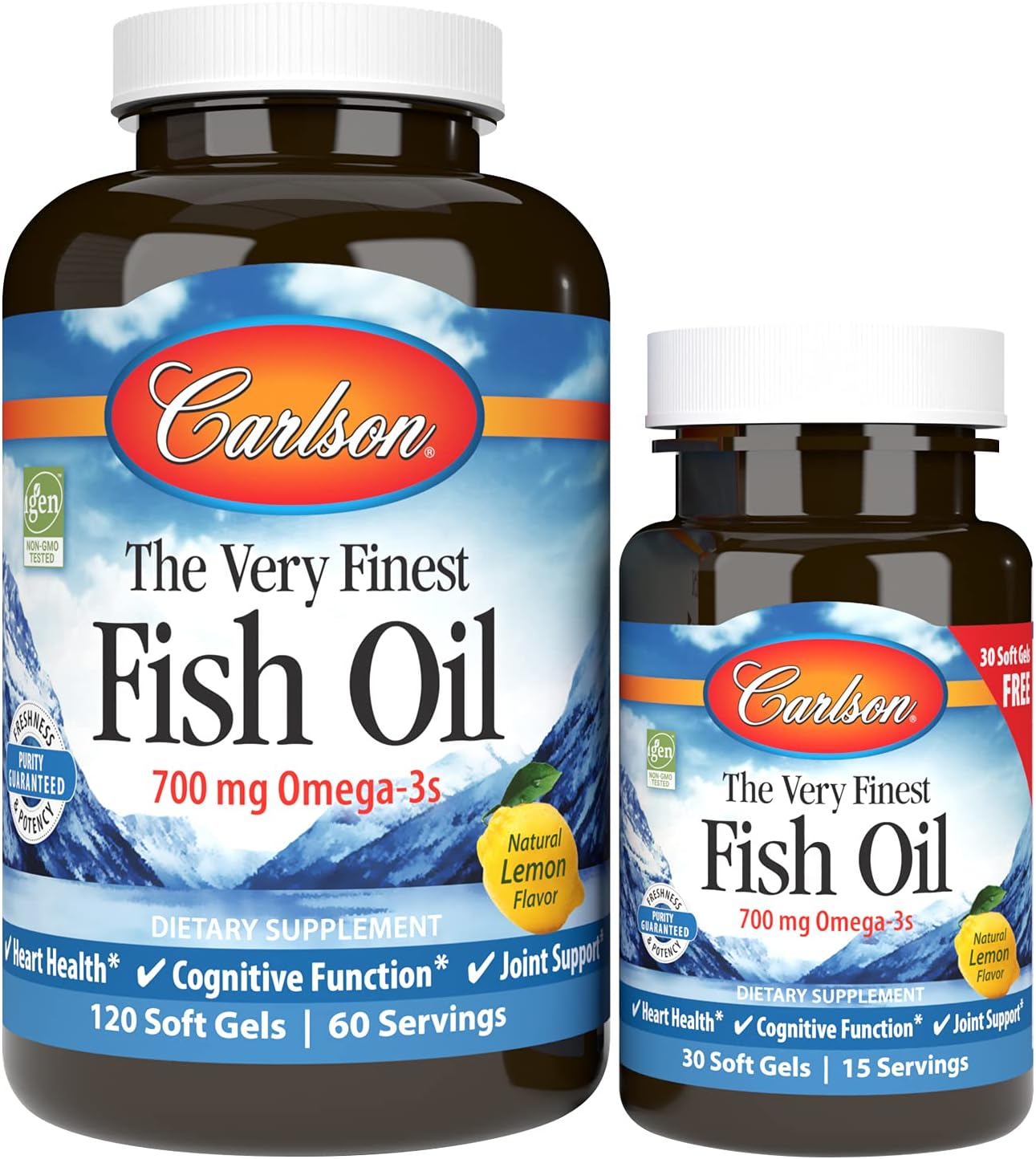Carlson The Very Finest Fish Oil with 700 mg Omega-3s for Health