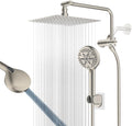 All Metal Shower Head 10in Rainfall and Handheld Combo - High Pressure