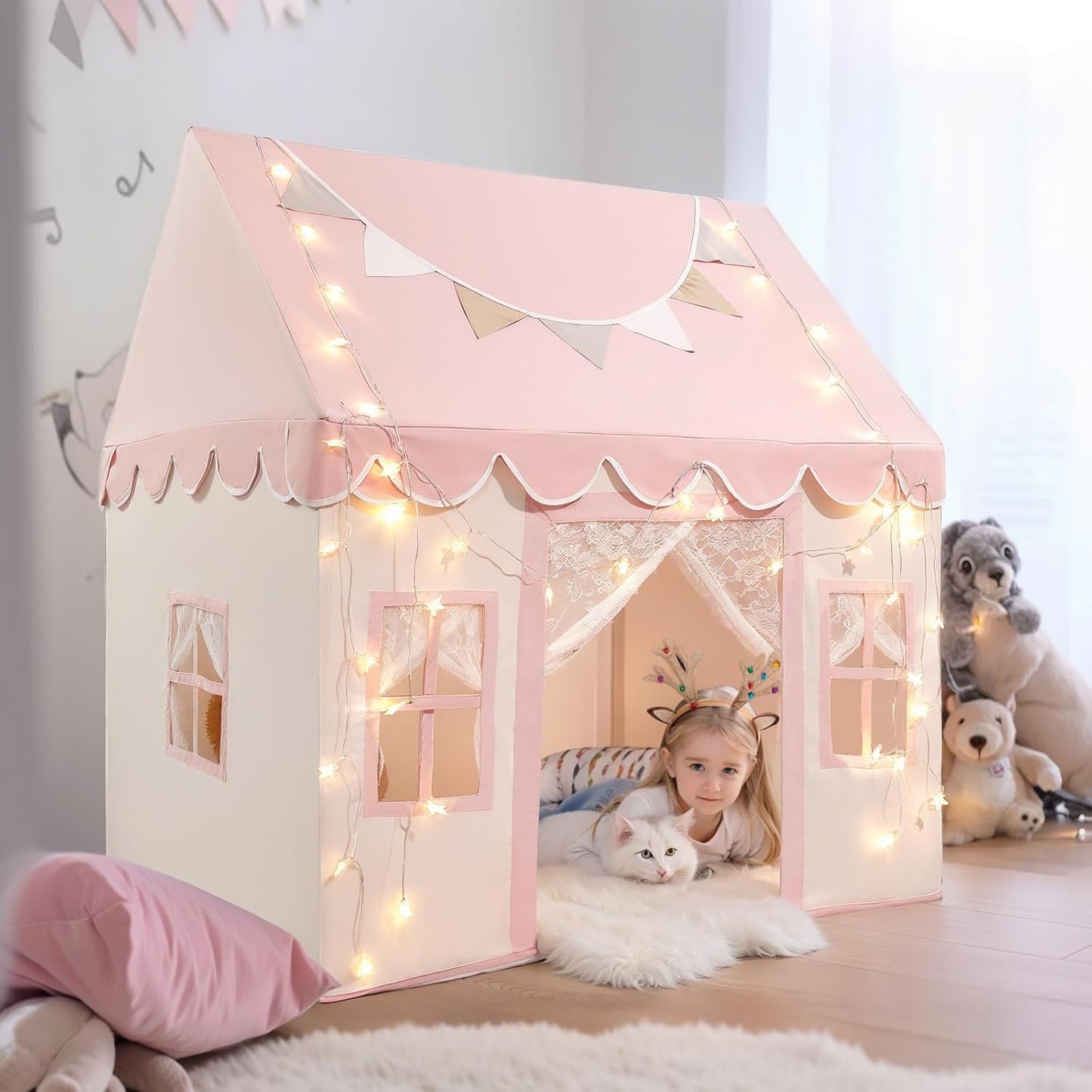 Hopeseily Kids Play Tent: Machine Washable, Indoor/Outdoor Fun!
