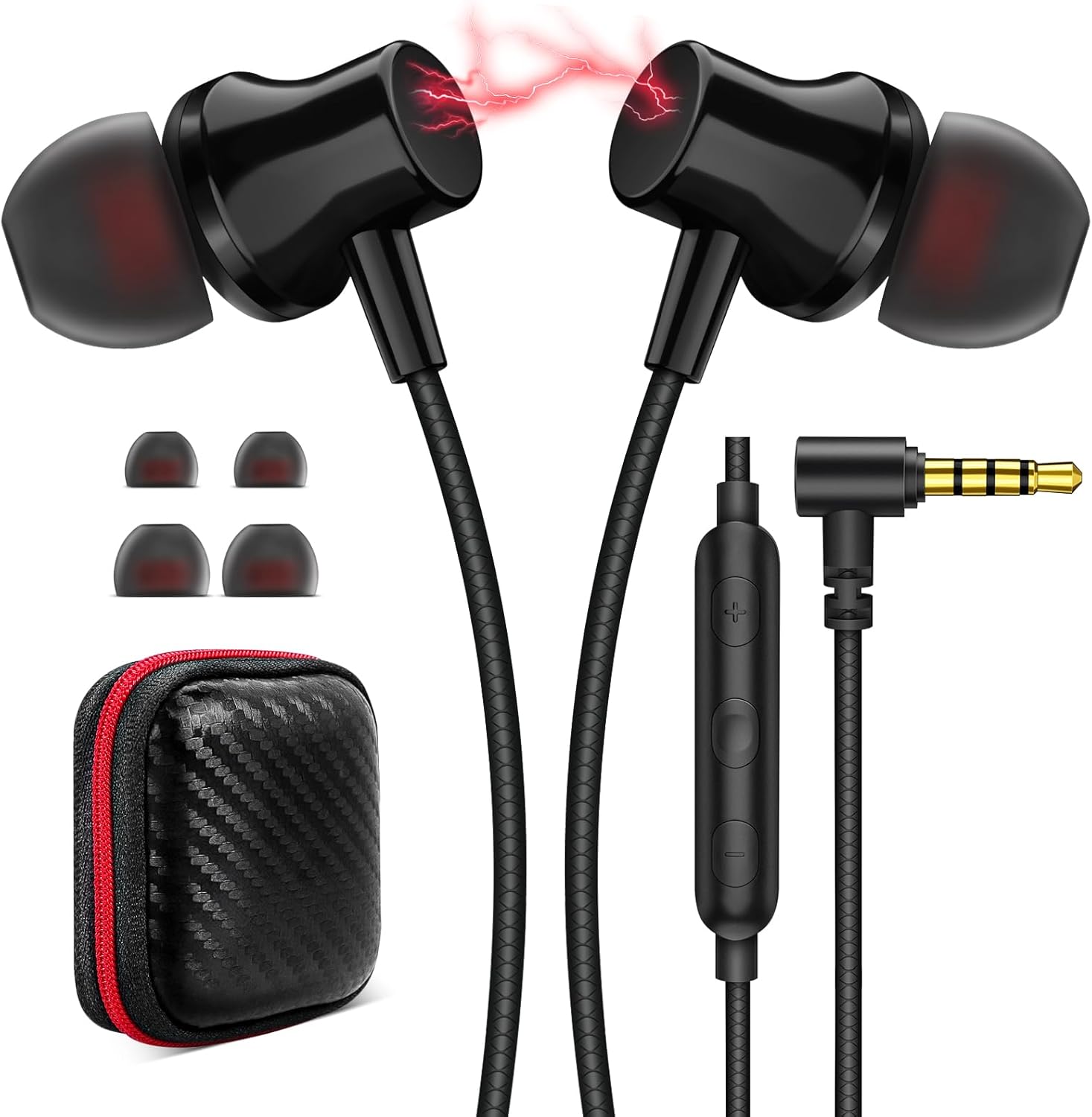 Wired Earphones: Noise Isolating, HiFi Stereo Sound