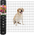 Black PVC Coated Welded Wire Fence 36 in x 25 ft - Garden Border