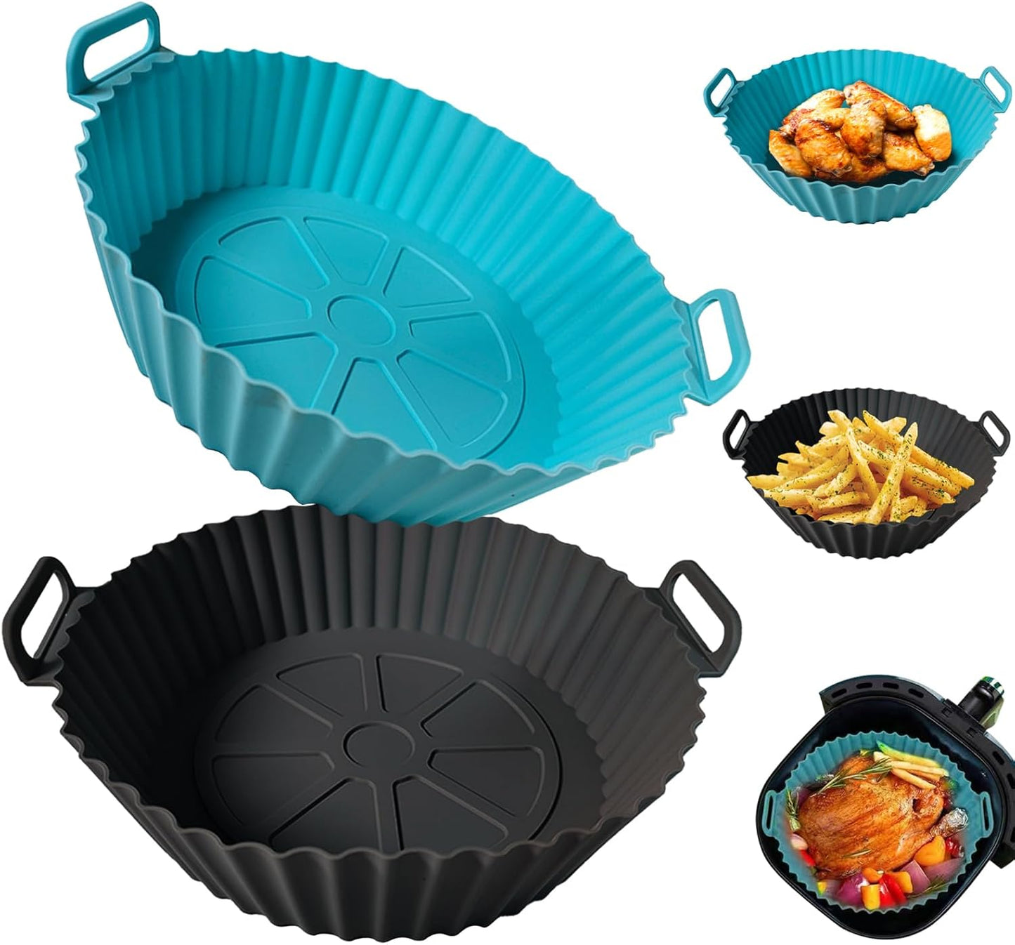 Reusable Silicone Air Fryer Liners - Eco-Friendly Alternative!